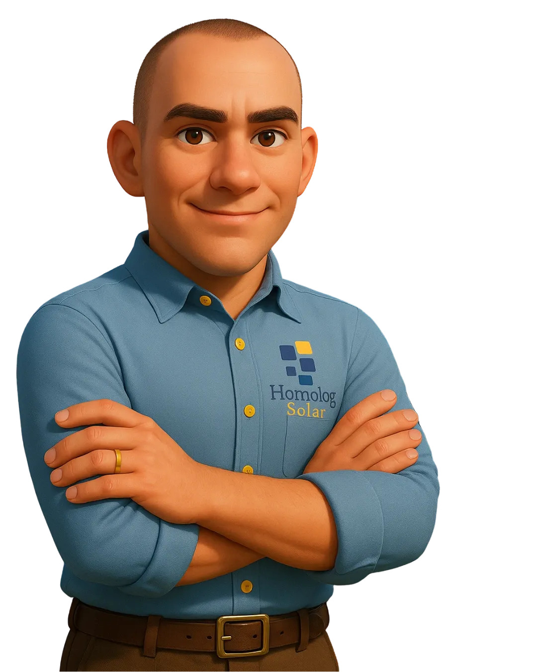 O mascote especialista em homologação de energia solar.